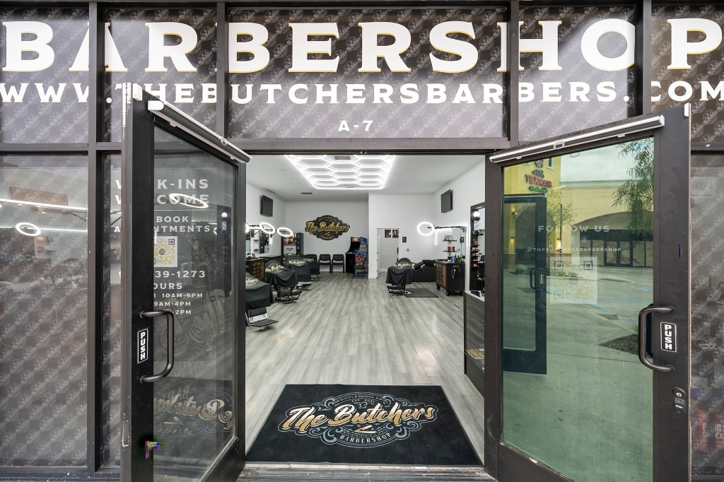The Butchers Barbershop entrance