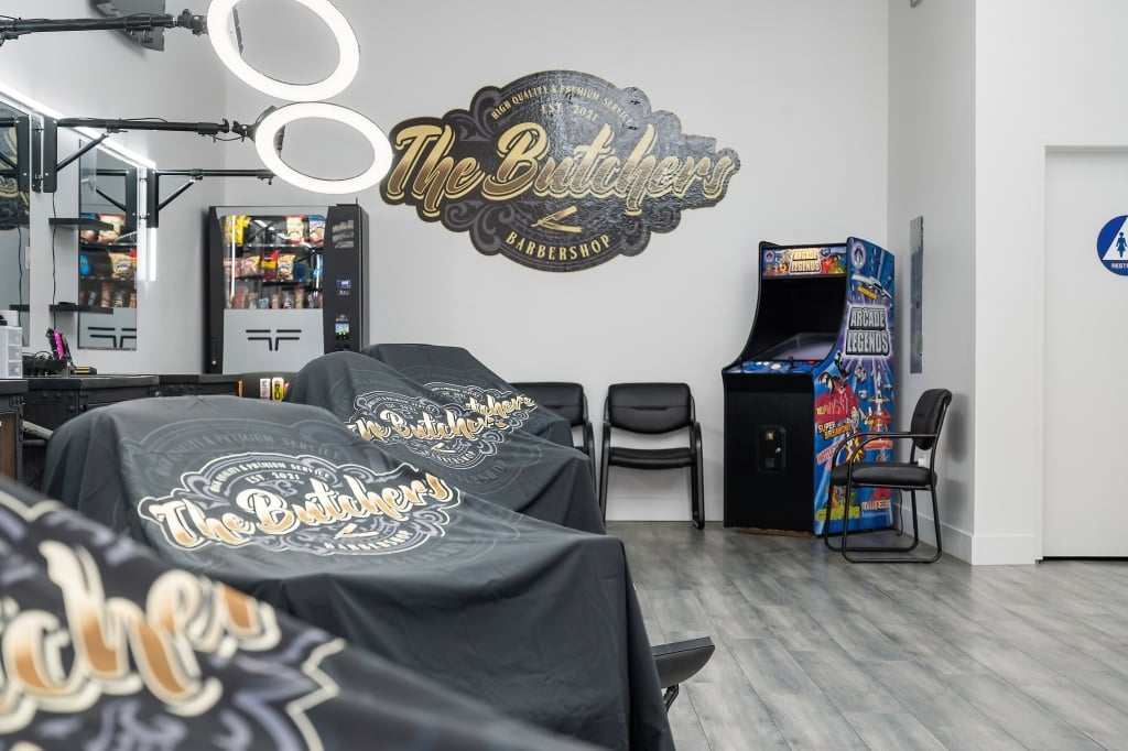 The Butchers Barbershop interior